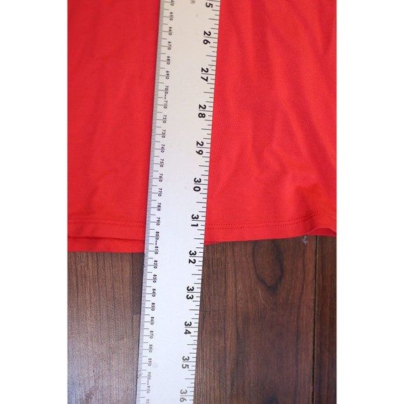 Boden Womens 10R Lucie Jersey Dress Puff Sleeve Coral Pink Stretch Knit Shift - Picture 10 of 10